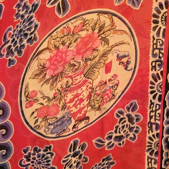 Citron Santa Monica Orange Yellow Silk Sheer Blouse - Picture 3 of 9